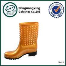 waterproof rain boot/shoe covers ladies short rain boots B-819